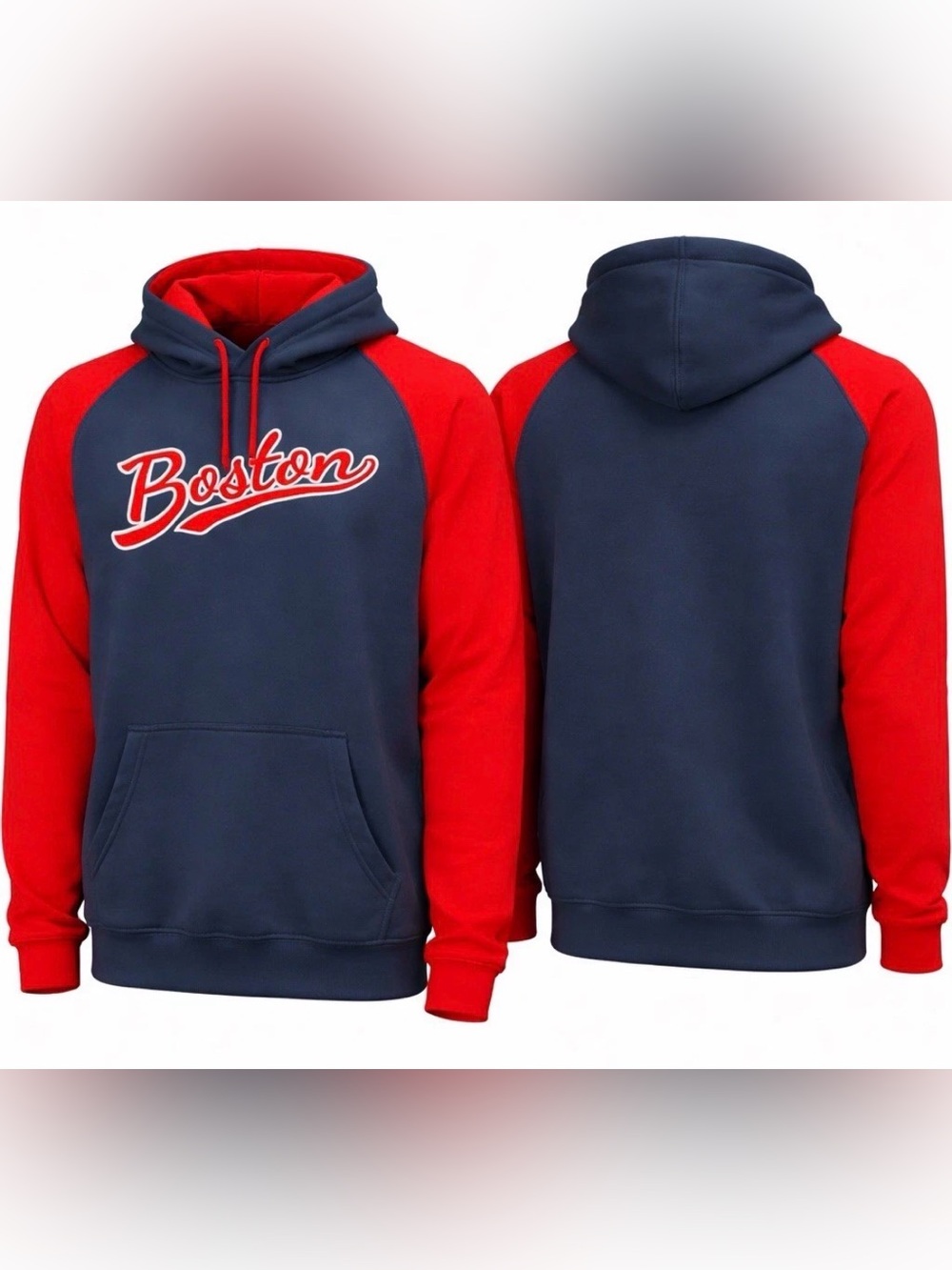 Boston Red Sox Pullover Fleece Hoodie XXL MLB Old School B1 #2